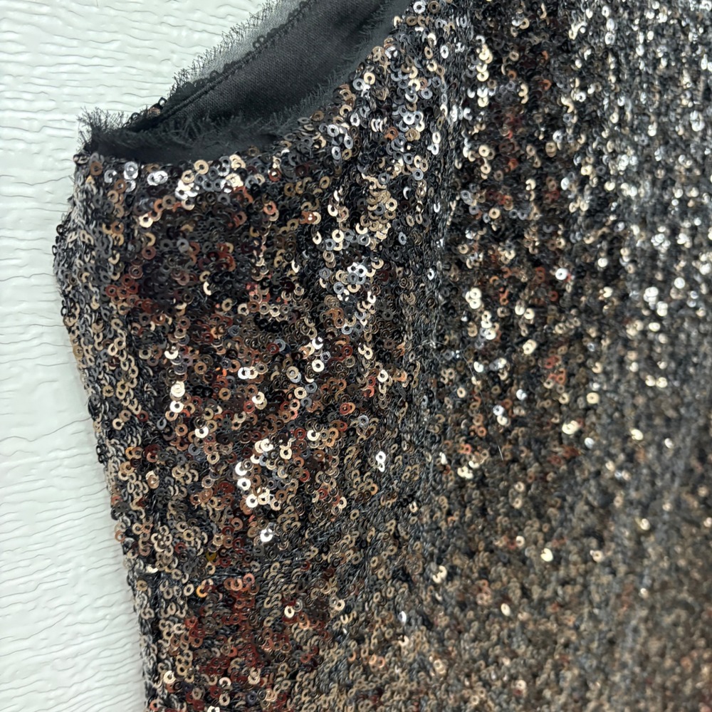 Rachel Rachel‎ Roy Ombre Sequin V-Neck Sheath Dress Black Gold Plus Size 22W - Picture 9 of 12